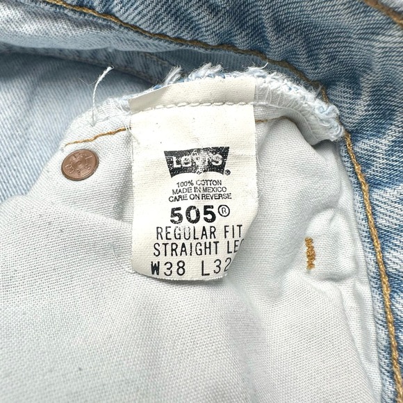 Levi’s | Men | Vintage 505 Orange Tab Regular Fit Straight Leg Jean | 38x32 - Picture 6 of 12